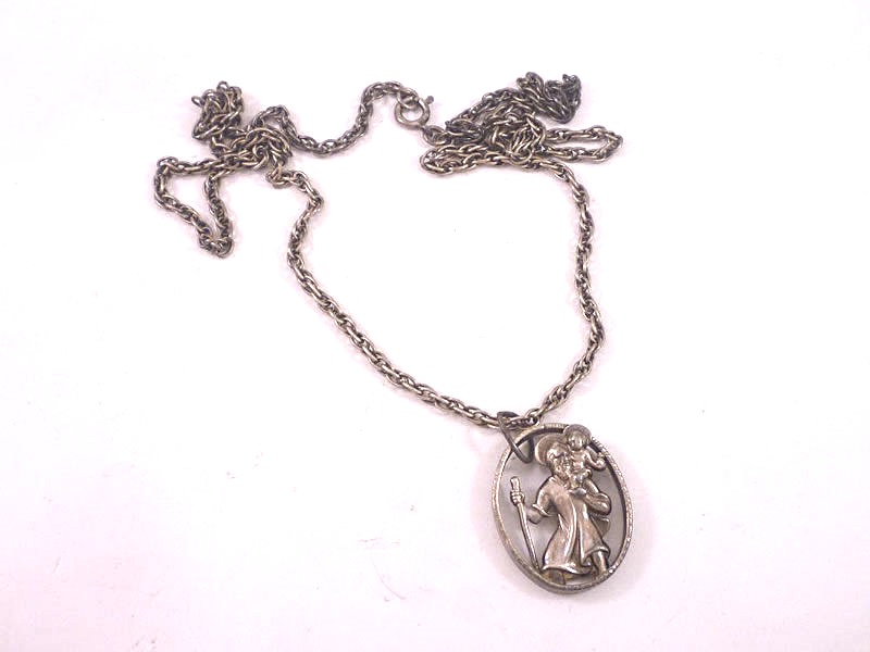 SILVER, ST.CHRISTOPHER NECKLACE (1)